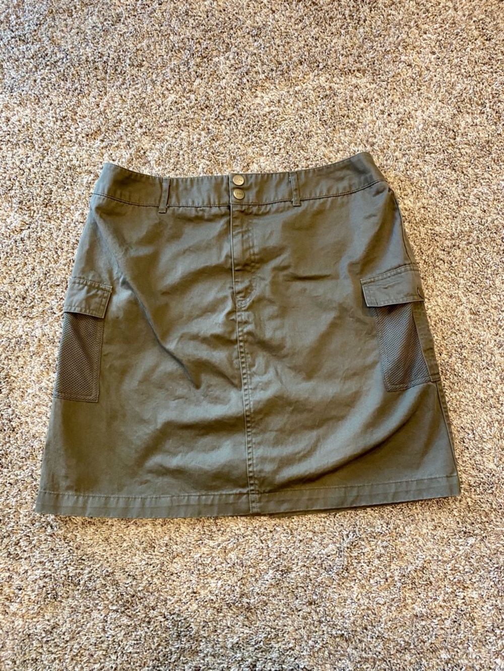 Izod Olive Green Cargo Skirt